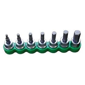 Advanced Tool Design Model ATD-180 7Pc 3 8 Drive SAE Hex Bit Set by ATD