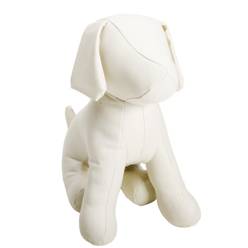 Teafco Cleo Sitting Leather Dog Mannequin