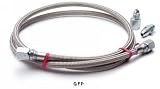 Auto Meter | 3227 Braided Stainless Steel Hose 3 Ft. #4, 3/16 Id Fitting For Use With Mechanical - Pressure Gauges.
