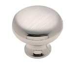 Amerock, BP853-G9?Anniversary Knob, 1-3 16 Diameter, Sterling Nickel