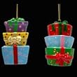 Club Pack of 12 Stacked Gift Boxes Christmas Ornaments 4"