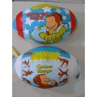 Adorable Curious George vinyl football (2 pcs set