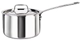 Cool Clad Tri-Ply Stainless Steel 4 Quart Saucepan with Lid