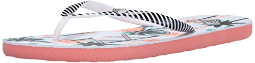 Roxy Women's Mimosa V Sandals Flip Flop, White Smooth, 10 M US