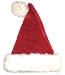 17" Plush Red and White Traditional Christmas Santa Hat - Adult Size