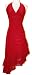 Ruched Ruffle Halter Dress - M