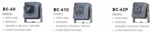 Ultra Mini Color Camera with Pinhole Lens BC 62P