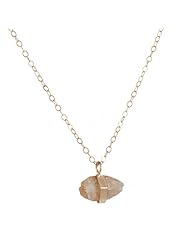 MELISSA JOY MANNING- Small Wrapped Topaz Necklace