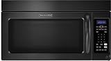 KitchenAid: KHMS2040WBL 2.0 cu. ft. Over-the-Range Microwave with 1,000 Watts, 300 CFM Hood and Popc