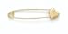 14K Large Heart Safety Pin - GHBH319