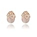 Hitaocity Women 18k Rose Gold Plated Hollow out Drop Ball Earrings for Women