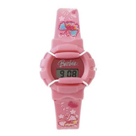 Barbie - BM-WR07 - Montre Fille - Digitale - Bracelet Rose Fleuri - Plastique