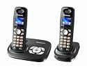 Panasonic KX-TG8022GT, DECT Schnurlostelefon mit Anrufbeantworter und zus&auml;tzlichem Mobilteil inkl. Ladeschale, titan-schwarz