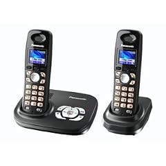 Panasonic KX-TG8022GT, DECT Schnurlostelefon mit Anrufbeantworter und zus�tzlichem Mobilteil inkl. Ladeschale, titan-schwarz
