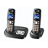 Panasonic KX-TG8022GT, DECT Schnurlostelefon mit Anrufbeantworter und zus�tzlichem Mobilteil inkl. Ladeschale, titan-schwarzvon "Panasonic"