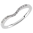 0.10 Ct.T.W. Round Brilliant Cut Diamonds, 14K White Gold. Diamond Anniversary Band