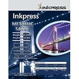 Inkpress Metallic Paper, 255 gsm, 10 mil, Metallic Satin Surface, 8.5x11, 5 Sheets