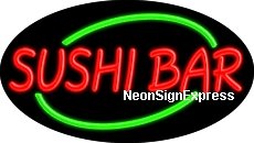 Sushi Bar Flashing Neon Sign