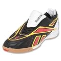 Reebok Valde Black/White/Athletic Yellow/Red Attack Indoor Soccer Shoes