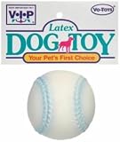 Vo-Toys Latex Baseball Dog Toy Assorted Colors