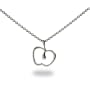 Sterling Silver Apple Pendant