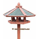 Natura Vogel-Futterhaus, rund, o 65 cm, H. 1,45 m