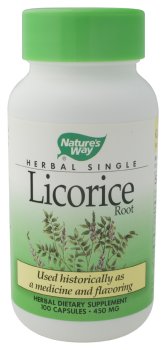 Nature's Way - Licorice Root, 450 mg, 100 capsules