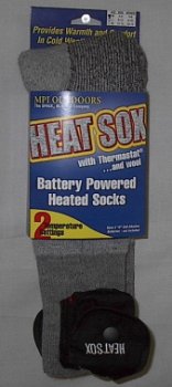 NEW MPI Heat Sox Battery Powered Heated Socks *FREE SHIPPING*