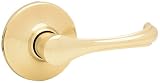 Kwikset Security Dorian Passage Lever, Polished Brass #200DNL 3 CP