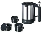 Clatronic WKR 2902 Reisewasserkocher 0,6 L grau-edelstahl