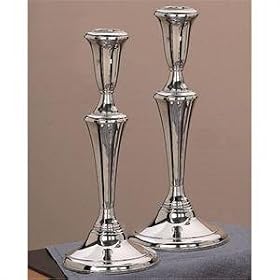 STERLING PAIR OF CANDLESTICKS - CANDLESTICKS, STERLING SILVER by Jaf GIfts