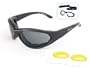 Body Specs Sunglasses or Goggles BSG Matte Black Frame 3 Lens Set