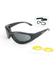 Body Specs Sunglasses or Goggles BSG Matte Black Frame 3 Lens Set by Body Specs