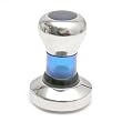 Blue Espresso Hand Tamper/ Coffee Tamp - 58mm - Acrylic & Stainless