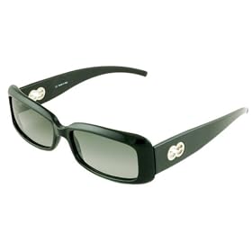 Escada Sunglasses SES 040s 700 Black with Silver Escada Lgo