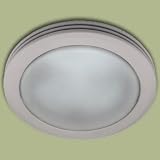 Hunter Bathroom Fan w/ Light: Saturn Satin White Model # 90052