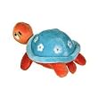 Plush Orange Sea Turtle with Blue Shell 8"