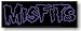 Apparel : The Misfits PURPLE Logo STICKER Decal