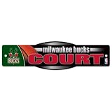 Milwaukee Bucks Official Logo 4"x17" Street Sign