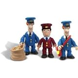 Postman Pat Tube of Collectables, Including Train Driver & 2 Pat, Figurine Set Toy
