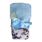 Minky Paradise Toile Sky Oversized Blanket