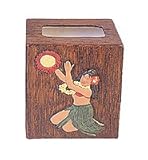 Hawaii Tissue Box Cover Hula Girl Tissue Box