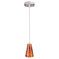 Fedora Blown Glass Pendant Lamp - Orange/ Red
