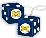 Michigan Wolverines Fuzzy Dice