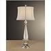 Buffet Table Lamp in Crackle Glass