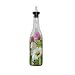 ArtisanStreet's Garden Design Pour Bottle. Features Colorful Daisies and Other Flowers from the Garden. Hand Painted on Clear Glass & Signed By Artisan. Made To Order. Image