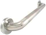 WingIts WGB6PSPE24 Premium Series 24-Inch Length x 1.5-Inch Diameter Polished Peened Stainless Steel Grab Bar