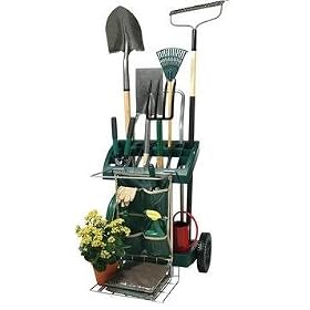 Vertex Deluxe Mobile Garden Tool Cart Organizer by Vertex