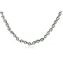 Sterling Silver 3mm Peridot Necklace, 18"