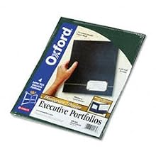 Oxford Exec Twin Pocket Folder, Monogram, 4 Pack, Green/Gold 04164